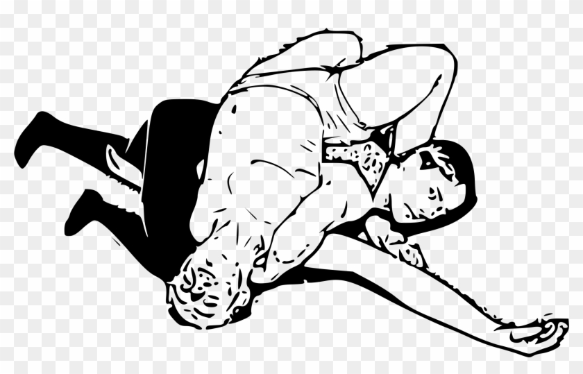 This Free Icons Png Design Of Vintage Wrestling Hold Clipart #1652795