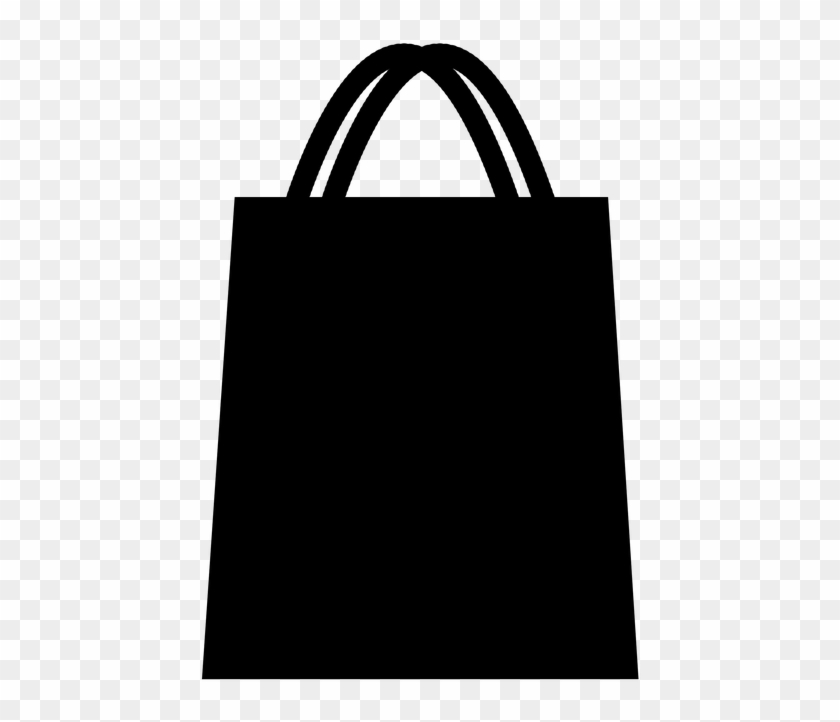 Bag Shop Shopper Shopping Icon Bag The Black Bag - Shopping Bag Clipart - Png Download