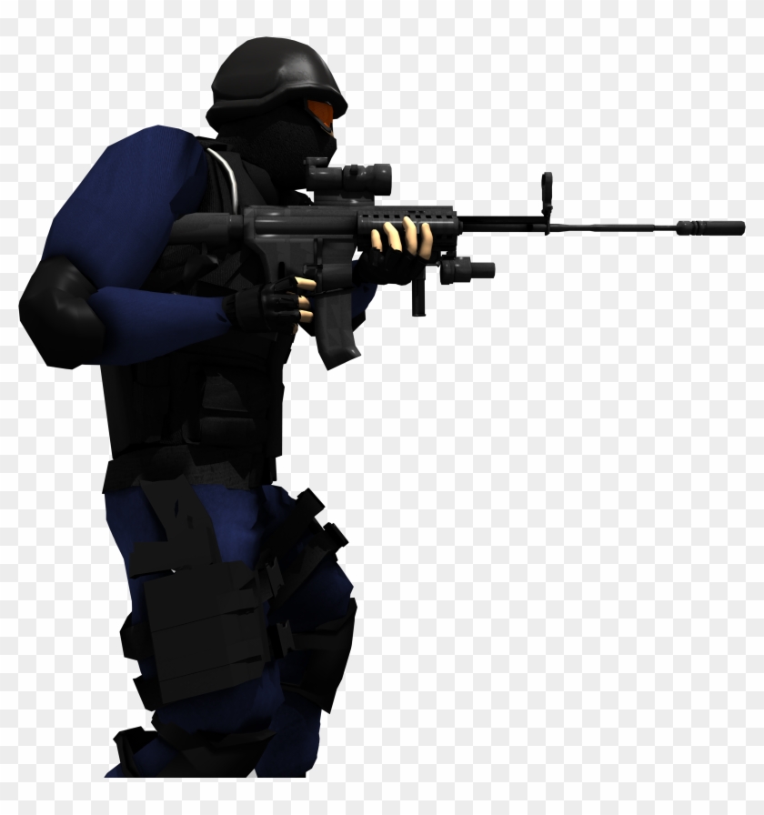 Swat Member 3d Model Blend - Free Swat 3d Model Clipart #1653080