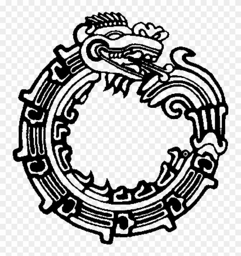 Mayan Tattoo Sleeve - Ouroboros Quetzalcoatl Clipart