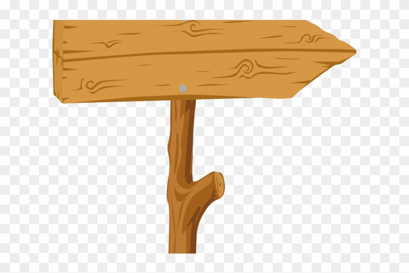 Wood Clipart Wooden Hanging Sign - End Table - Png Download #1653671