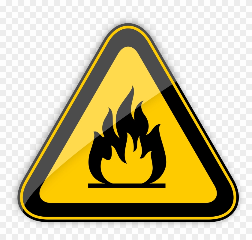 Highly Flammable Warning Sign Png Clipart - Bio Hazard Sign Png Transparent Png #1653743