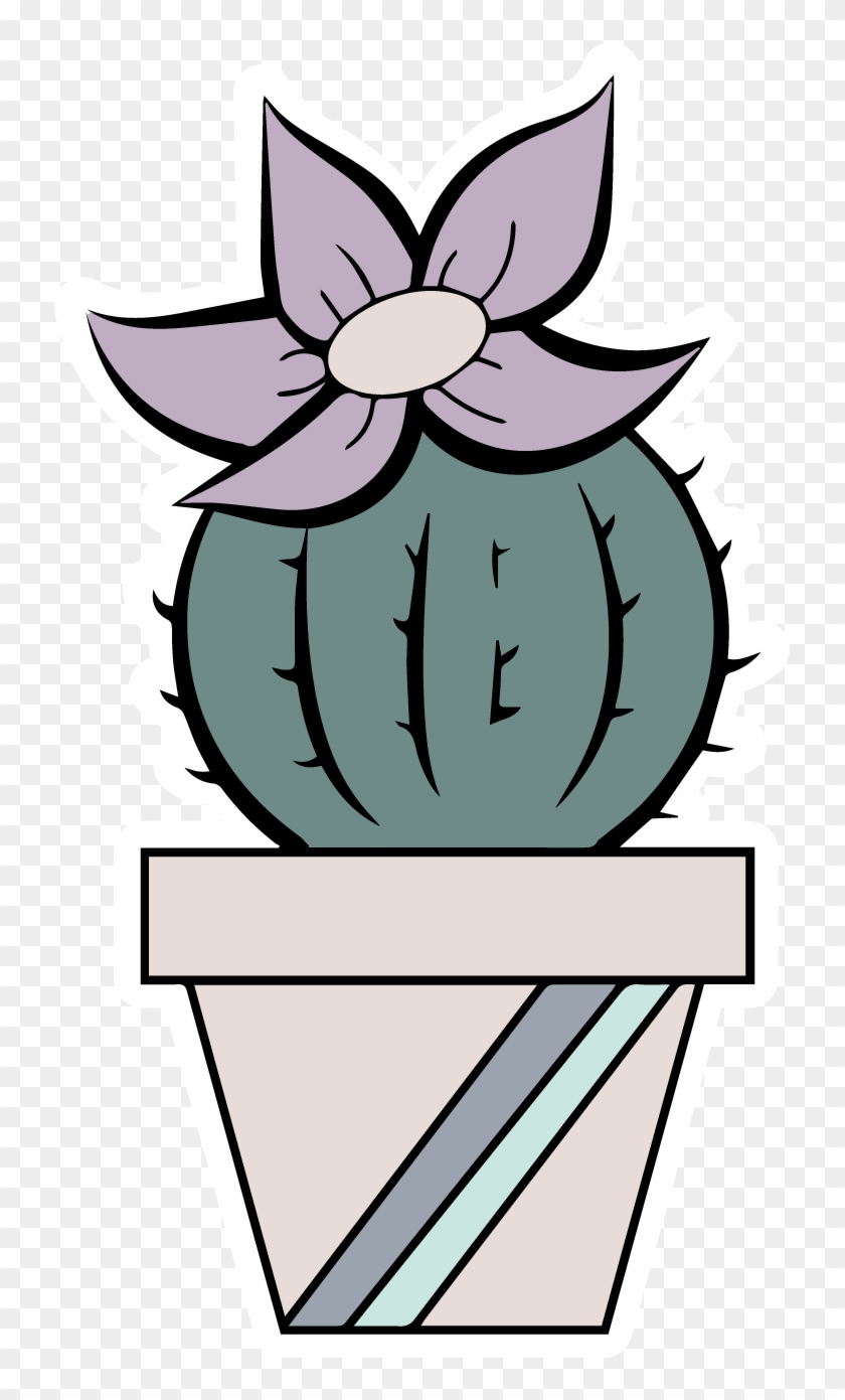 Potted Succulents Set Clipart #1653927