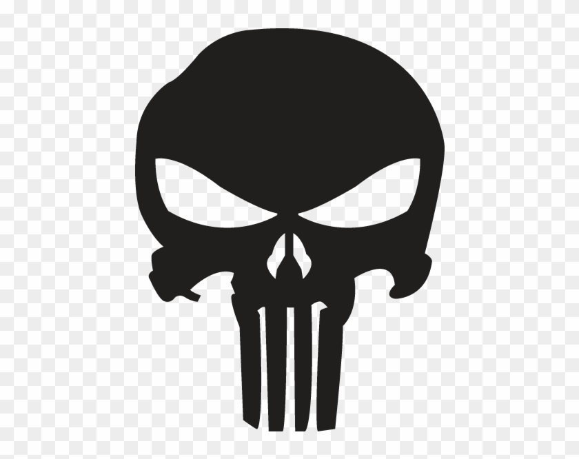 Punisher Skull Silhouette Clipart #1654020