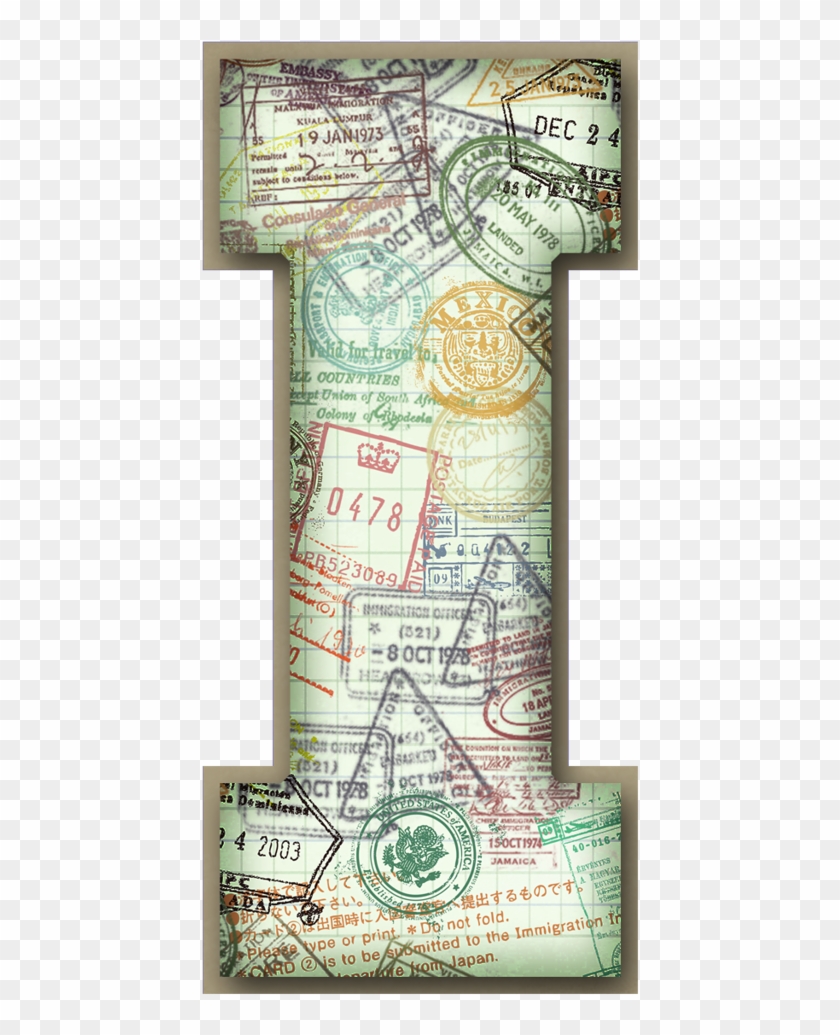 B *✿* Create Words, Letters And Numbers, Passport Stamps, - Scrapbooking Alphabet Letter B Clipart