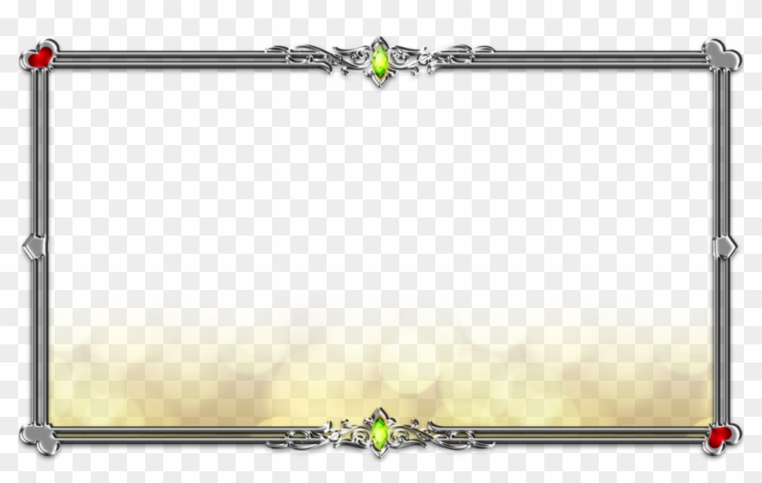 Silver Frame - Golden Frame Border Png Clipart #1654445