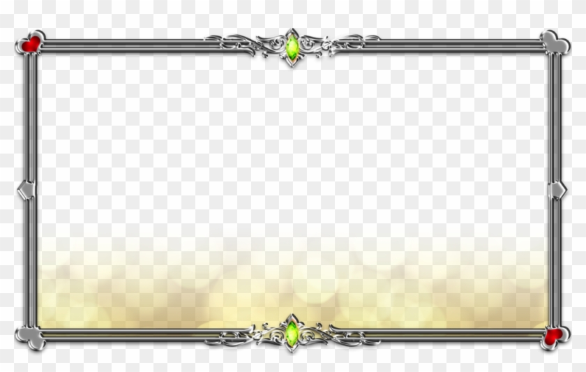 Silver Frame - Golden Frame Border Png Clipart