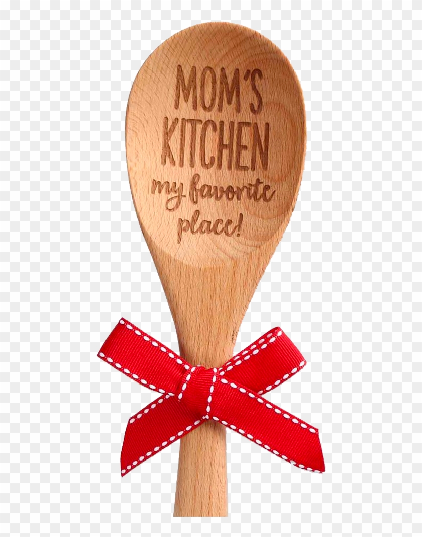 Mom's Kitchen Wooden Spoon - Illustration Clipart