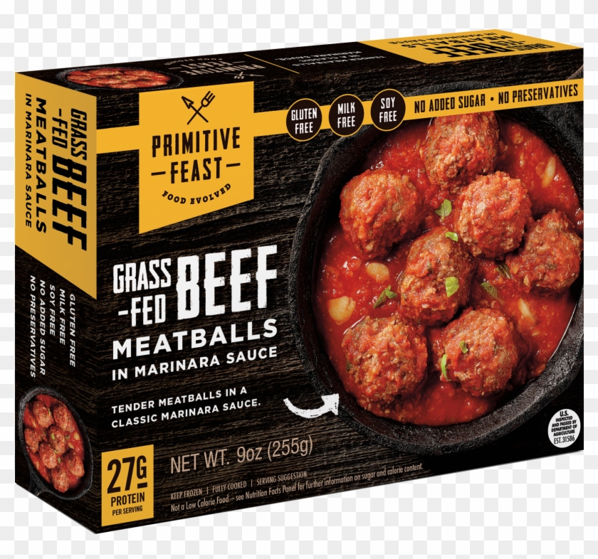 Grass Fed Beef Meatballs In Marinara Sauce - Pepperoni Clipart #1654914