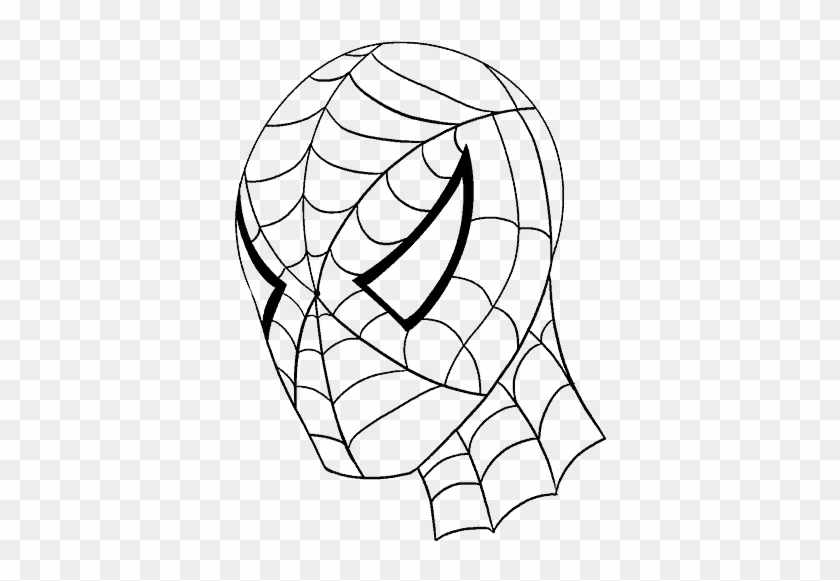 How To Draw Spiderman's Face Easy Drawing Guides - Draw Spiderman Clipart #1655200