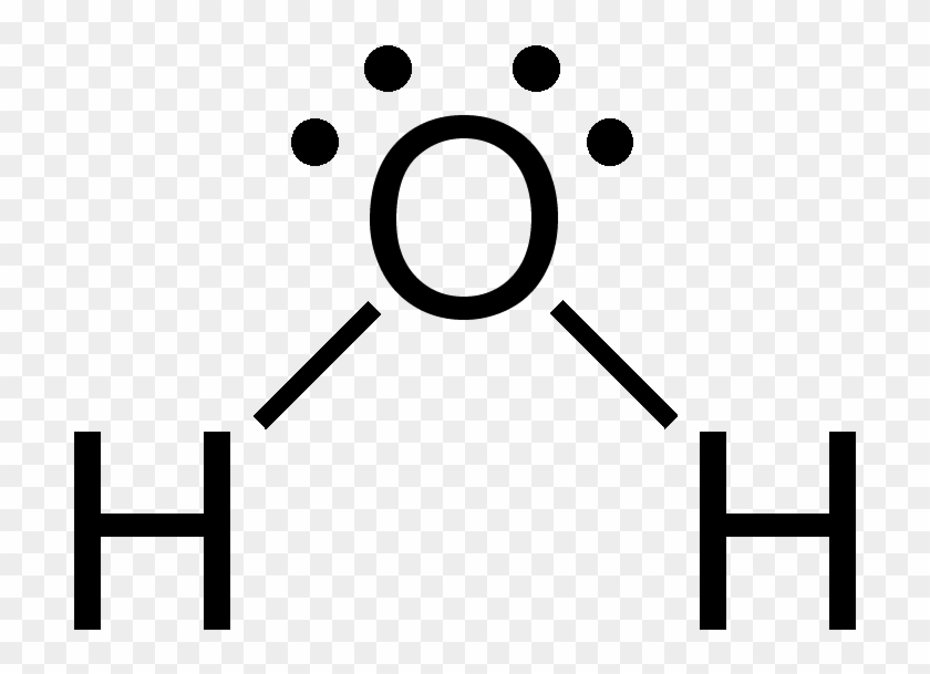 Water 2d Flat - Water Lewis Structure Clipart #1655258