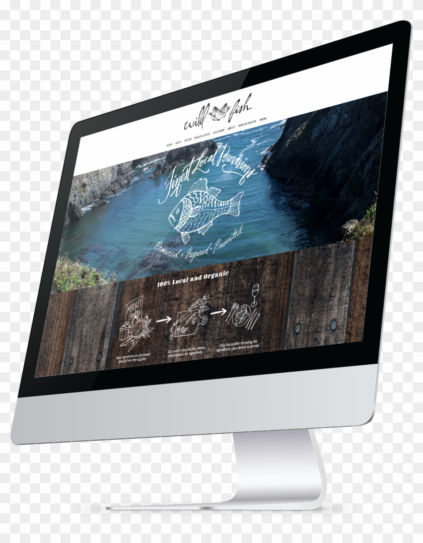 <p>designed As A Responsive Site, The New Wild Fish - Led-backlit Lcd Display Clipart