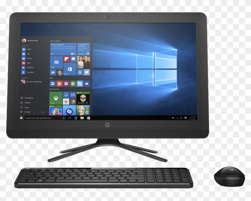 Picture Of Hp Desktop Aio 22 B301il - 5 Th Generation Of Computer Clipart