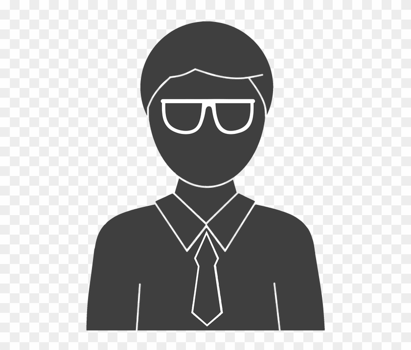 Man Bezel Scientist Searcher Science Face - Clip Art - Png Download