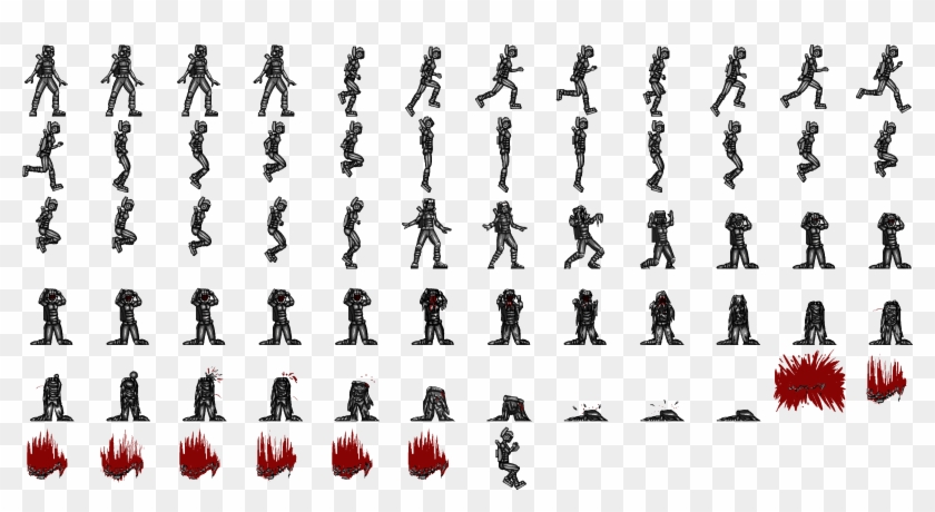 Xira Final Spritesheet - Silhouette Clipart