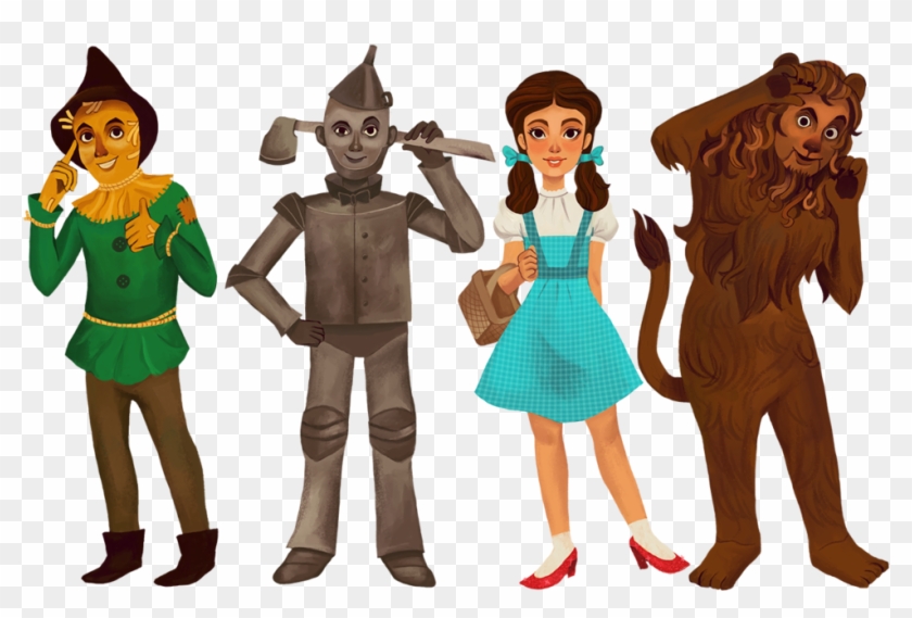 Oz Cast By Meniomenio - Wizard Of Oz Characters Drawing Clipart #1656077