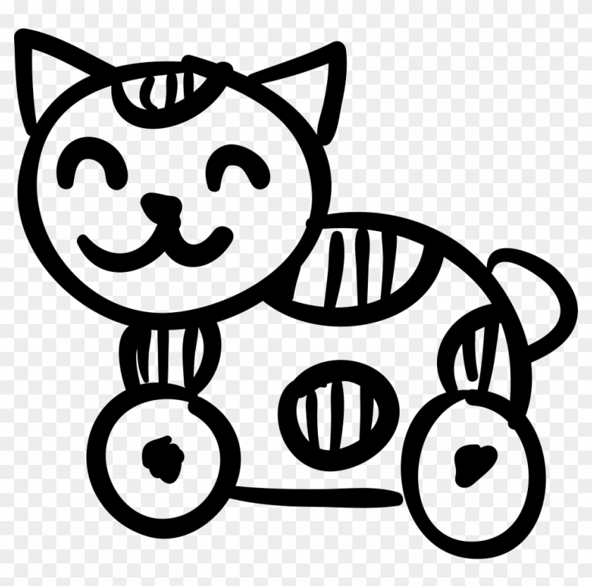 Cat Hand Drawn Toy Comments - Cat Icon Toys Clipart