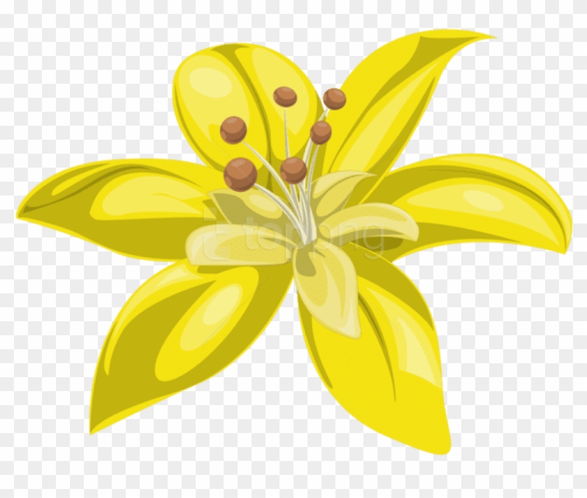 Free Png Download Yellow Flower Png Images Background - Clip Art Yellow Flower Png Transparent Png