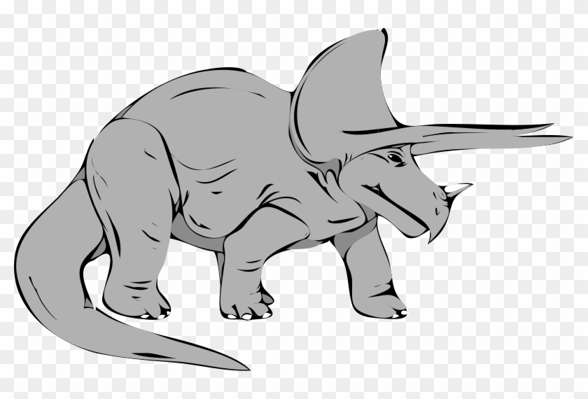 Dinosaur Clipart - Triceratops Clip Art - Png Download