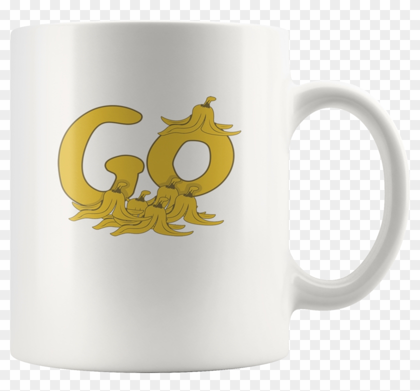 Go Banana Peel Coffee Mug, 11 Ounce - Coffee Cup Clipart