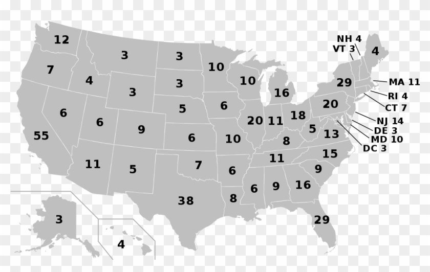 Interactive Electoral Map Lovely United States Presidential - Electoral College Map 2018 Clipart #1657475