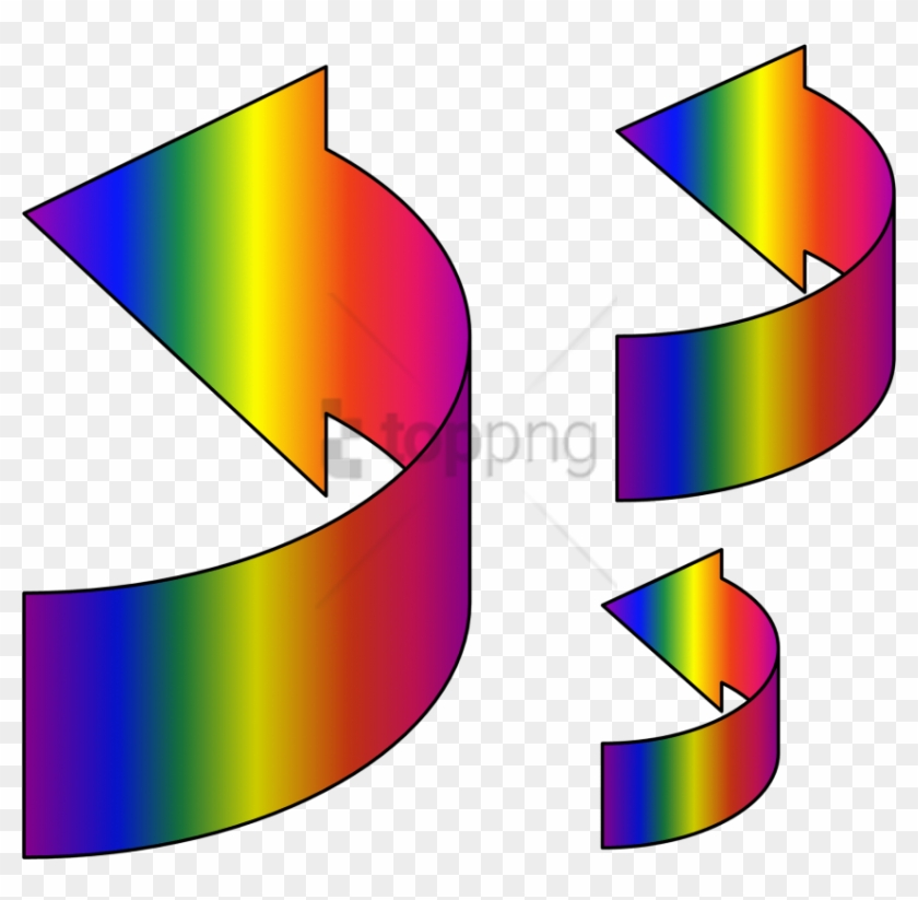 Free Png Download Flecha Arcoiris Png Images Background - ลูก ศร โค้ง สี ม่วง Clipart