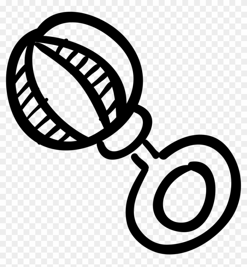Rattle Hand Drawn Baby - Sonaja Para Dibujar Clipart