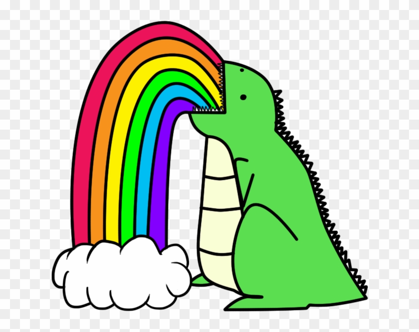 Unicornio Vomitando Arco Iris - Puking Rainbows Clipart #1658092