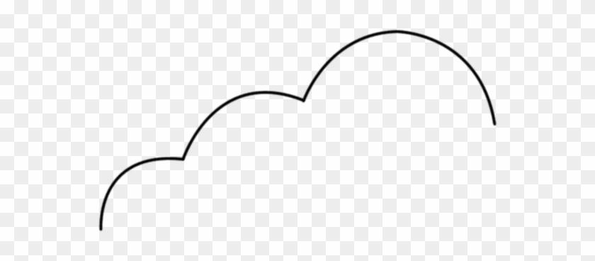 Draw Cloud - Step - Line Art Clipart