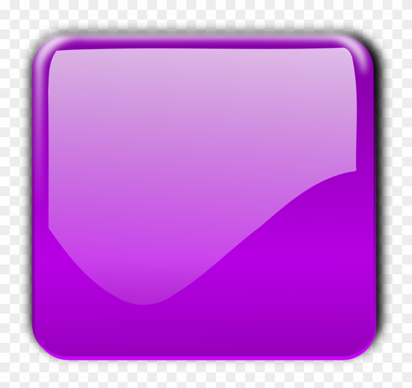 Violet Rectangle Computer Icons Square Button - Purple Square Icon Png Clipart