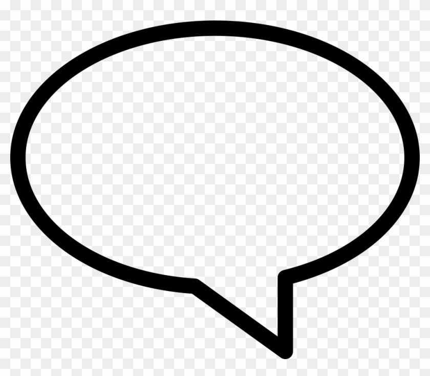 Oval Speech Bubble Comments - Speech Balloon Clipart