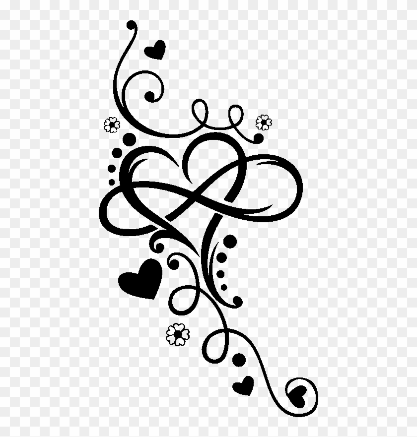 Heart Infinity Tattoo Henna T-shirt Arabesque Motif - Strength And Resilience Symbol Tattoo Clipart #1659124