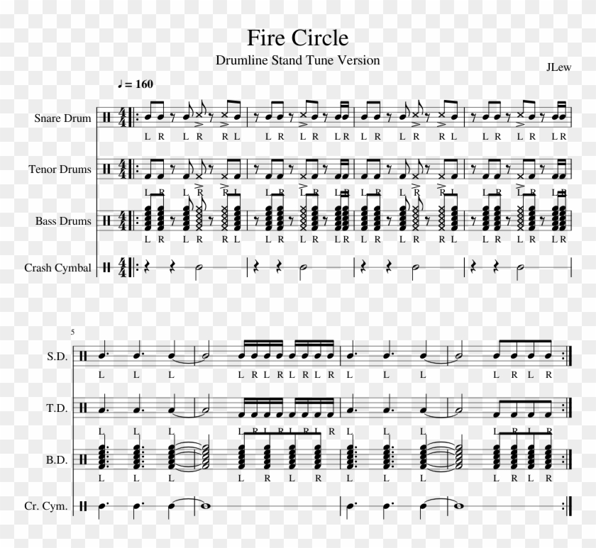Fire Circle Piano Tutorial - Sheet Music Clipart