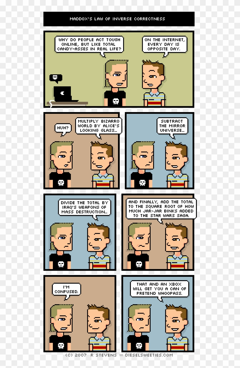 Maddox's Law Of Inverse Correctness - Cartoon Clipart #1659816