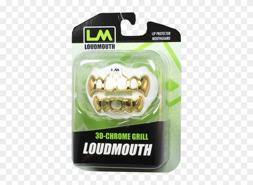Gold Grill Mouthpiece Football Clipart