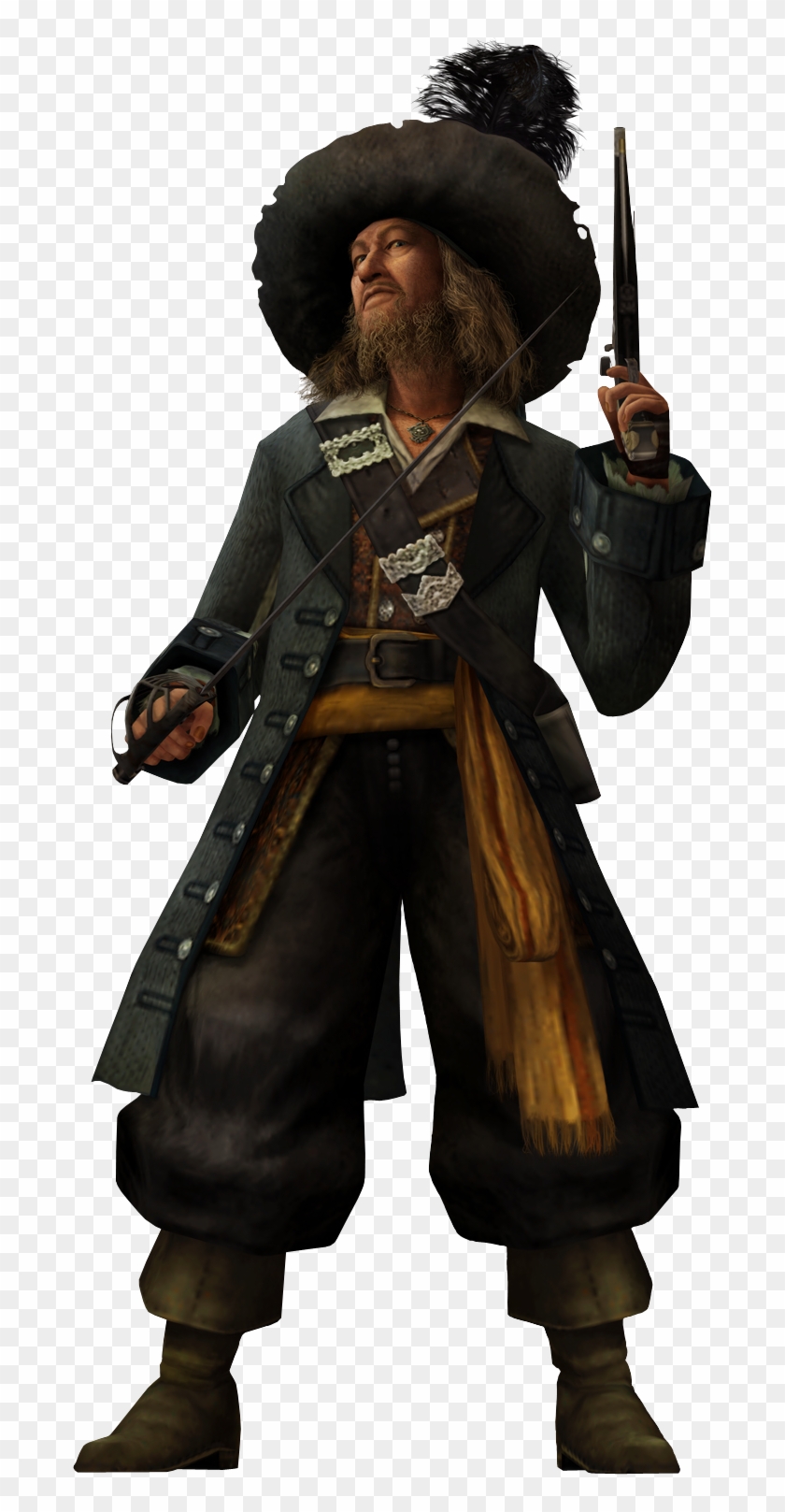 Kingdom Hearts Ii - Captain Barbossa Disney Clipart