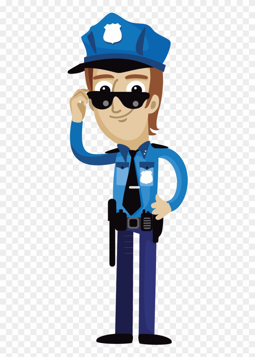 Cartoon Police Officer Clip Art Uncle Transprent - Police Officer Clipart Png Transparent Png #1660536