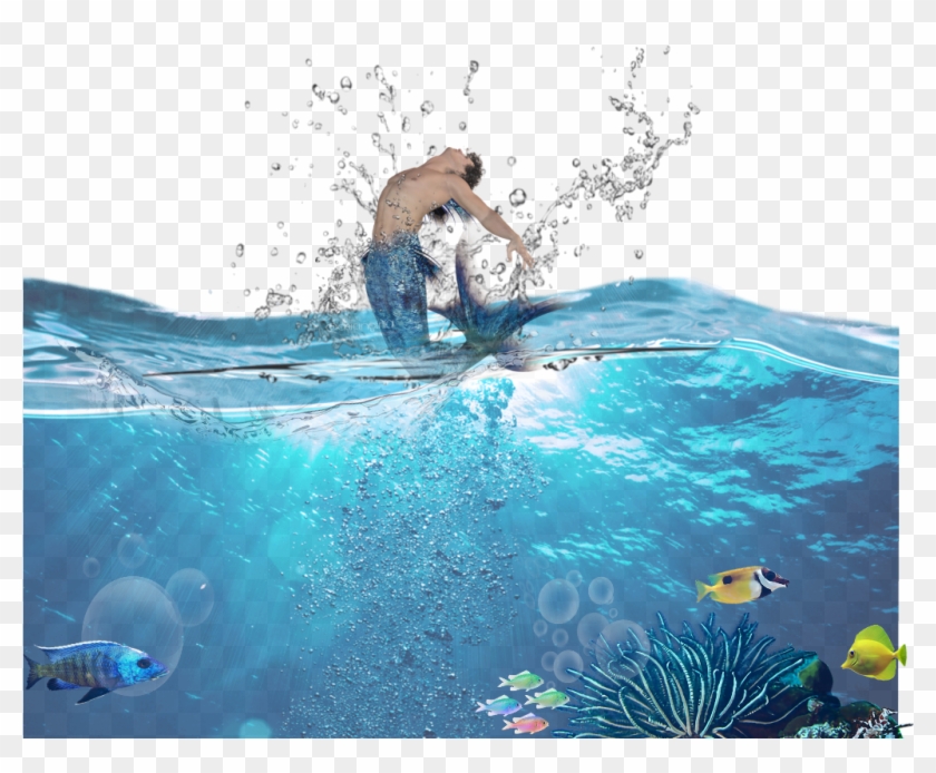 #ftestickers #fantasyart #mermaid #underwater #colorful - Sea Clipart