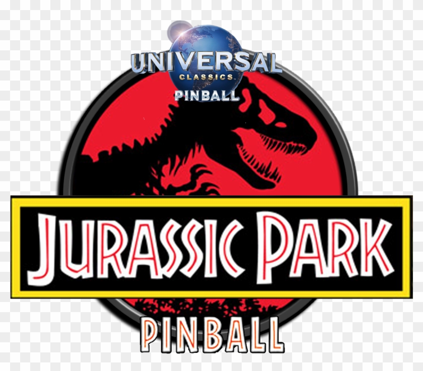 Jurassic Park - Pinball - Black Jurassic Park Logo Clipart #1660915