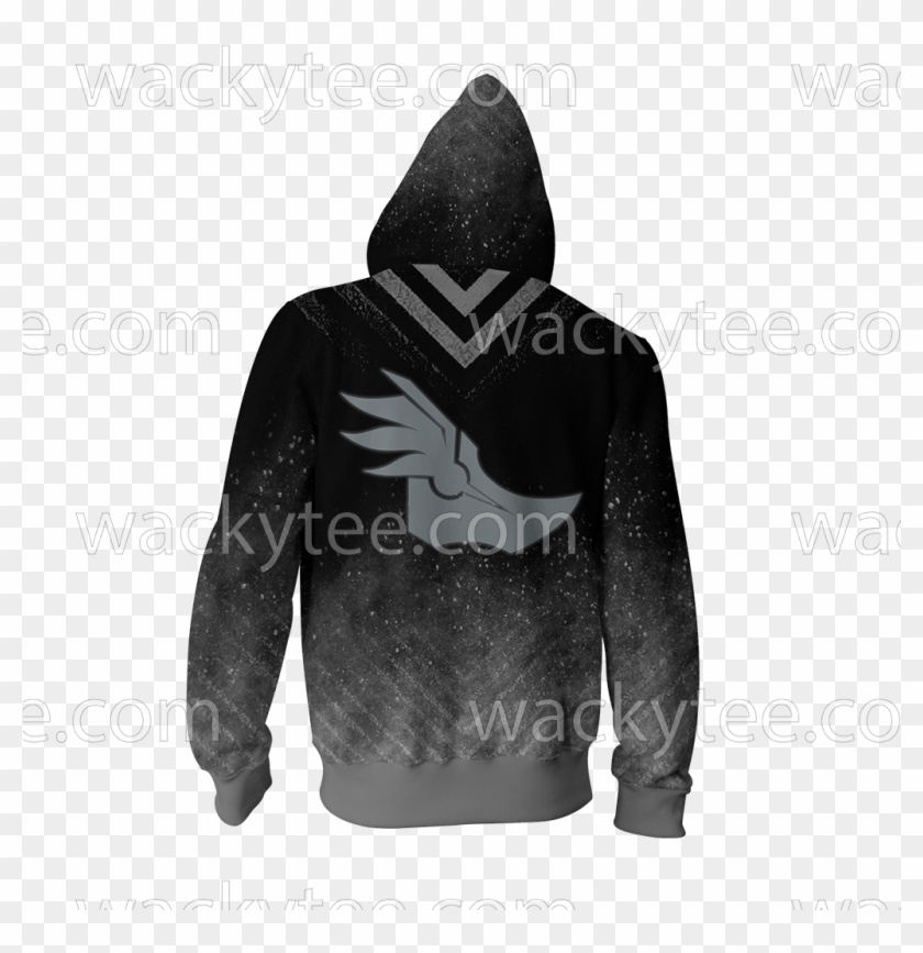 Rwby Mercury Black Symbol Zip Up Hoodie Fullprinted - Spider Man Into The Spider Verse Miles Morales Hoodie Clipart #1661445