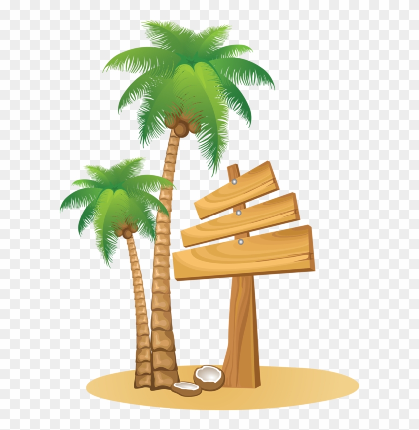 Pancartes Clipart Pinterest Clip Art And Beach - Palm Vector - Png Download