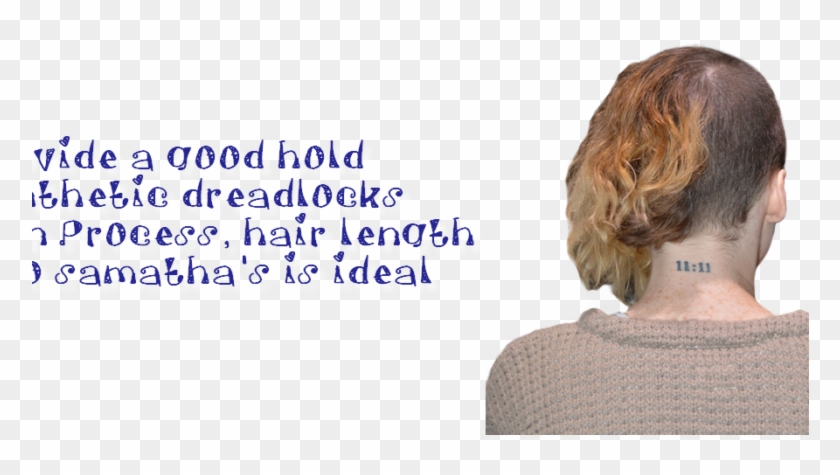 Sythethic Dreadlocks Installation 2 - Girl Clipart