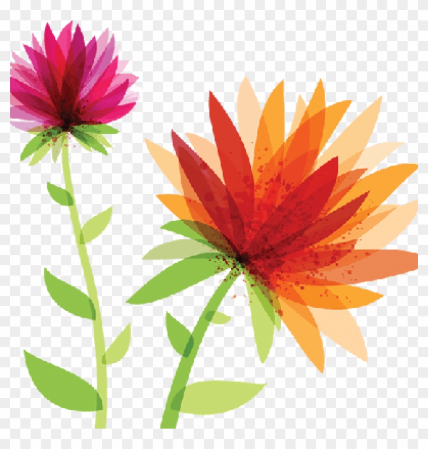 Abstract Flower Clipart Abstract Flower Clipart Spring - Spring Flower Clipart Transparent - Png Download