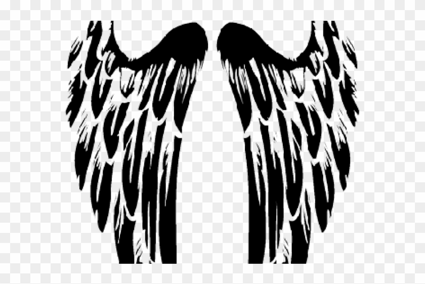 Angel Tattoos Png Transparent Images - Tribal Angel Wings Tattoo Clipart #1662433