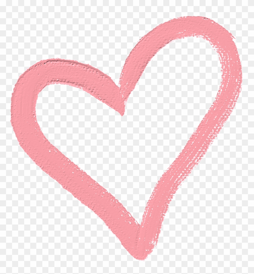 Heart Love Pink Brushstroke Brush Stroke Texture Overla Clipart