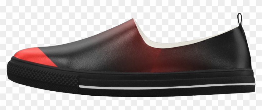 Red Triangle Gradation Shoe Apus Slip-on Microfiber - Slip-on Shoe Clipart #1662735