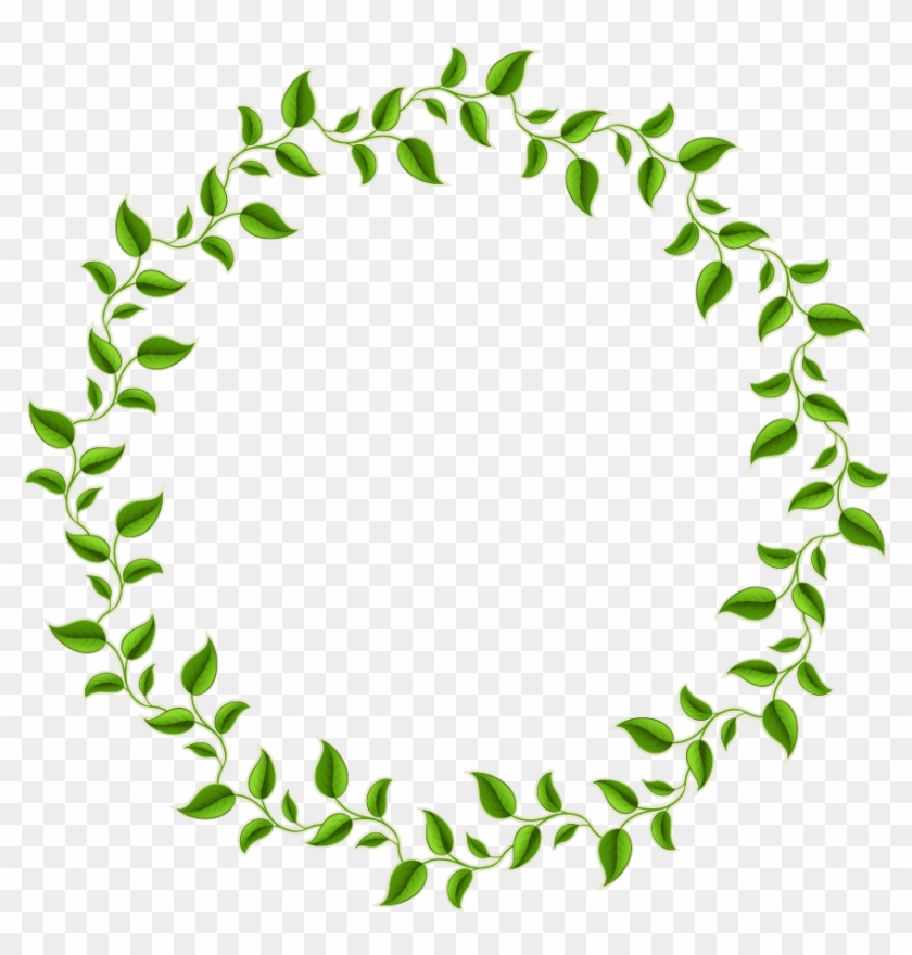 Decorative Leaf Png Photos - Leaves Circle Border Png Clipart #1662737