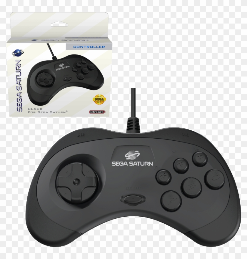Sega Saturn 8-button Arcade Pad - Game Controller Clipart