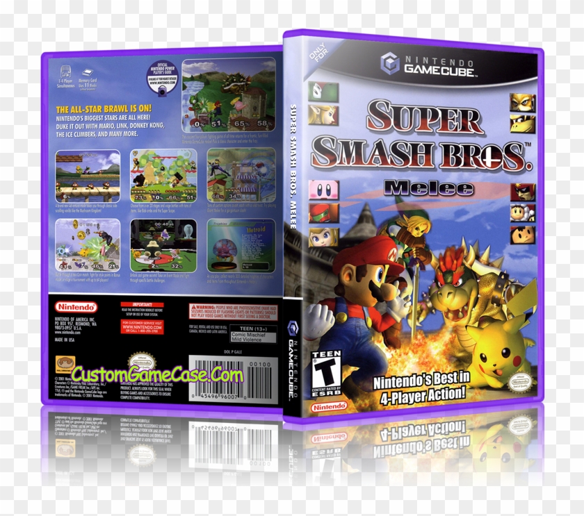 Super Smash Bros Melee Front Cover Case - Super Smash Bros Melee Precio Clipart
