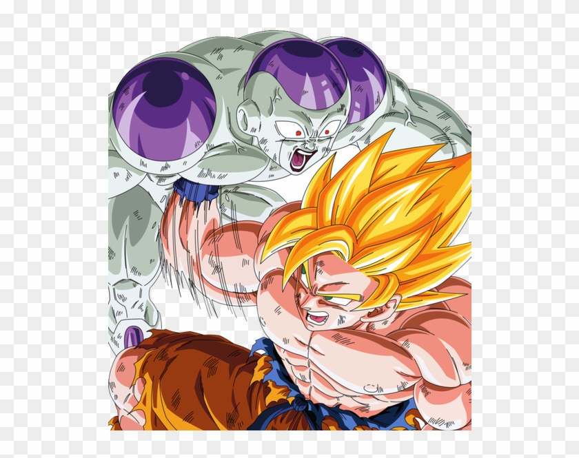 Render Goku Ssj1 Vs Frieza - Goku Vs Freezer Clipart